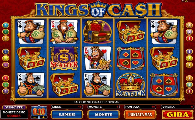 Kings of Cash เกมสล็อตเล่นง่าย